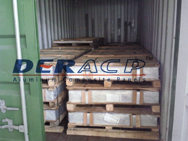 panneau composite en aluminium brossé or